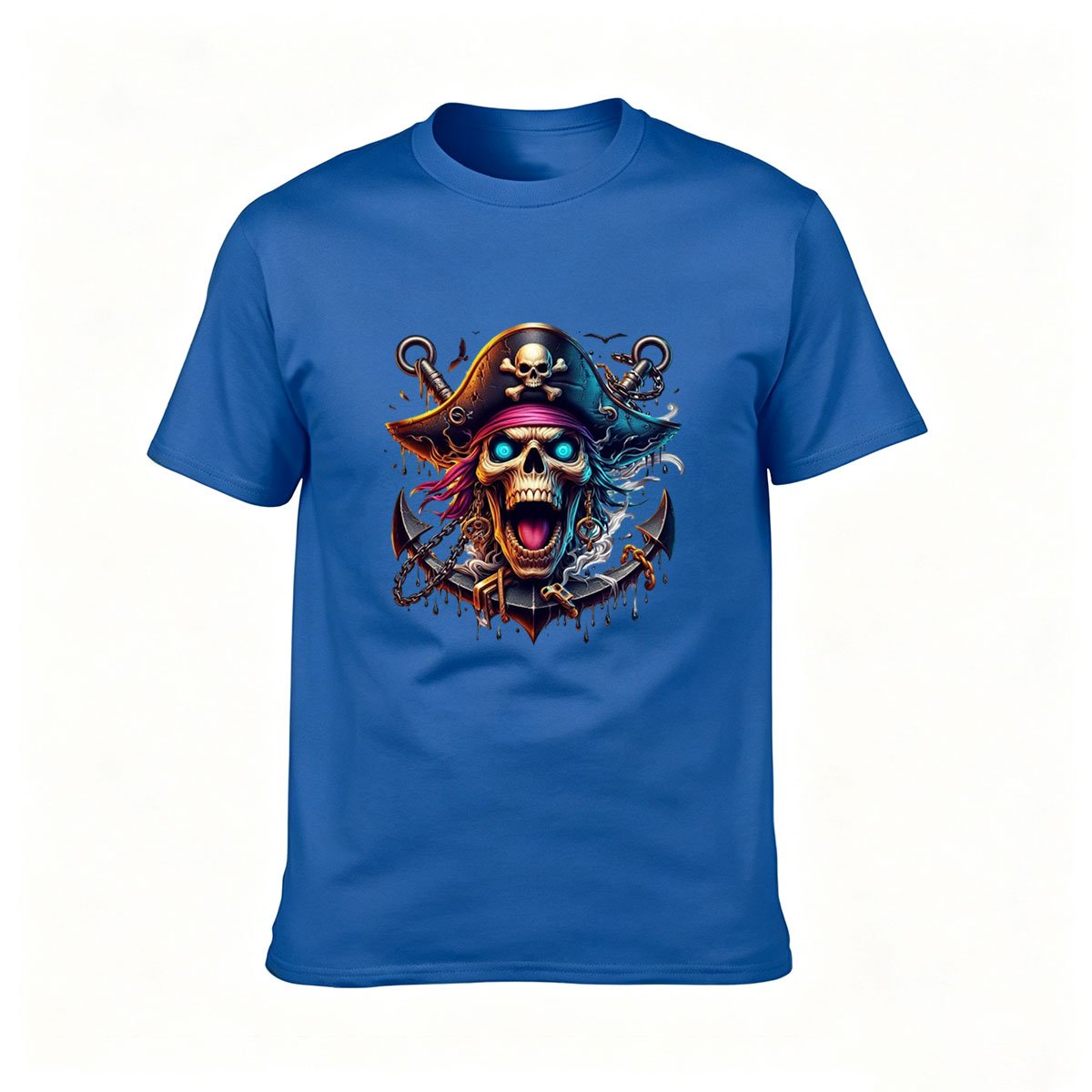 Pirate Skull T-Shirt Men's Graphic Tee Gift for Fans - Image 4