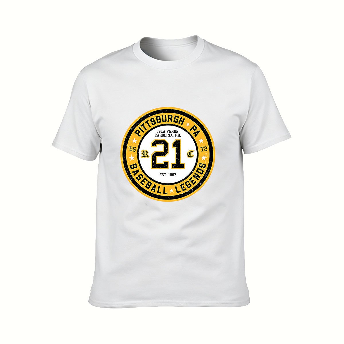 Pittsburgh Baseball Legends 21 Men's T-Shirt Gift - Image 2