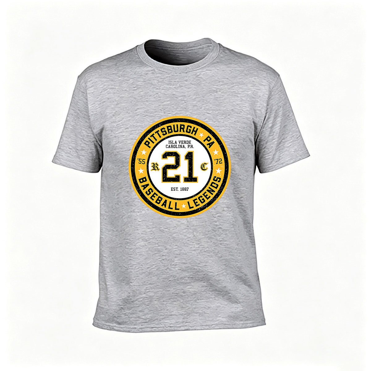 Pittsburgh Baseball Legends 21 Men's T-Shirt Gift - Image 3