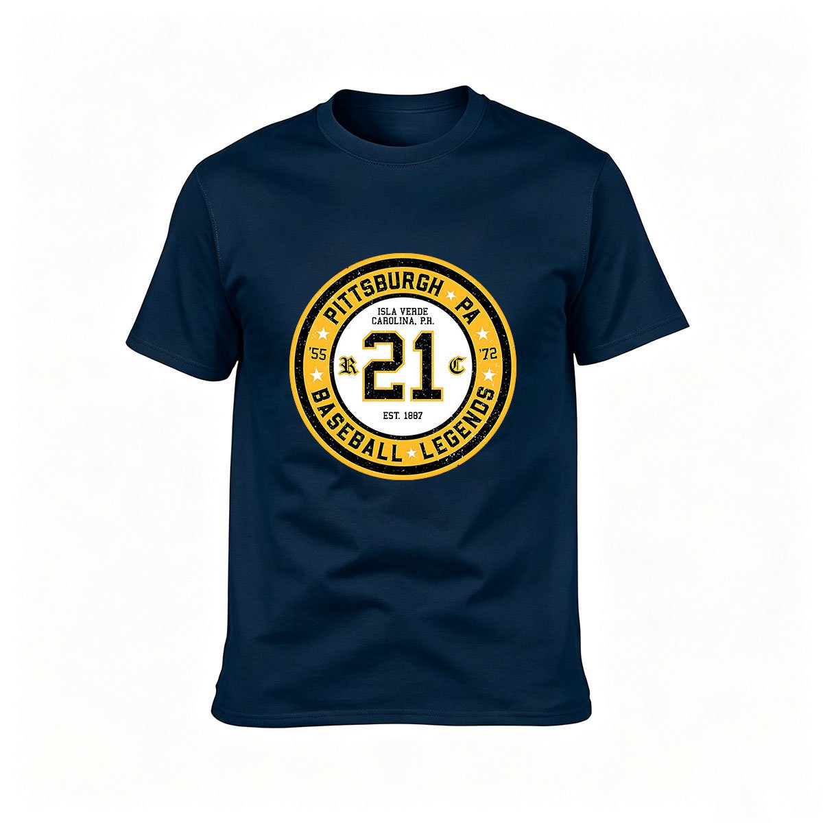 Pittsburgh Baseball Legends 21 Men's T-Shirt Gift - Image 6