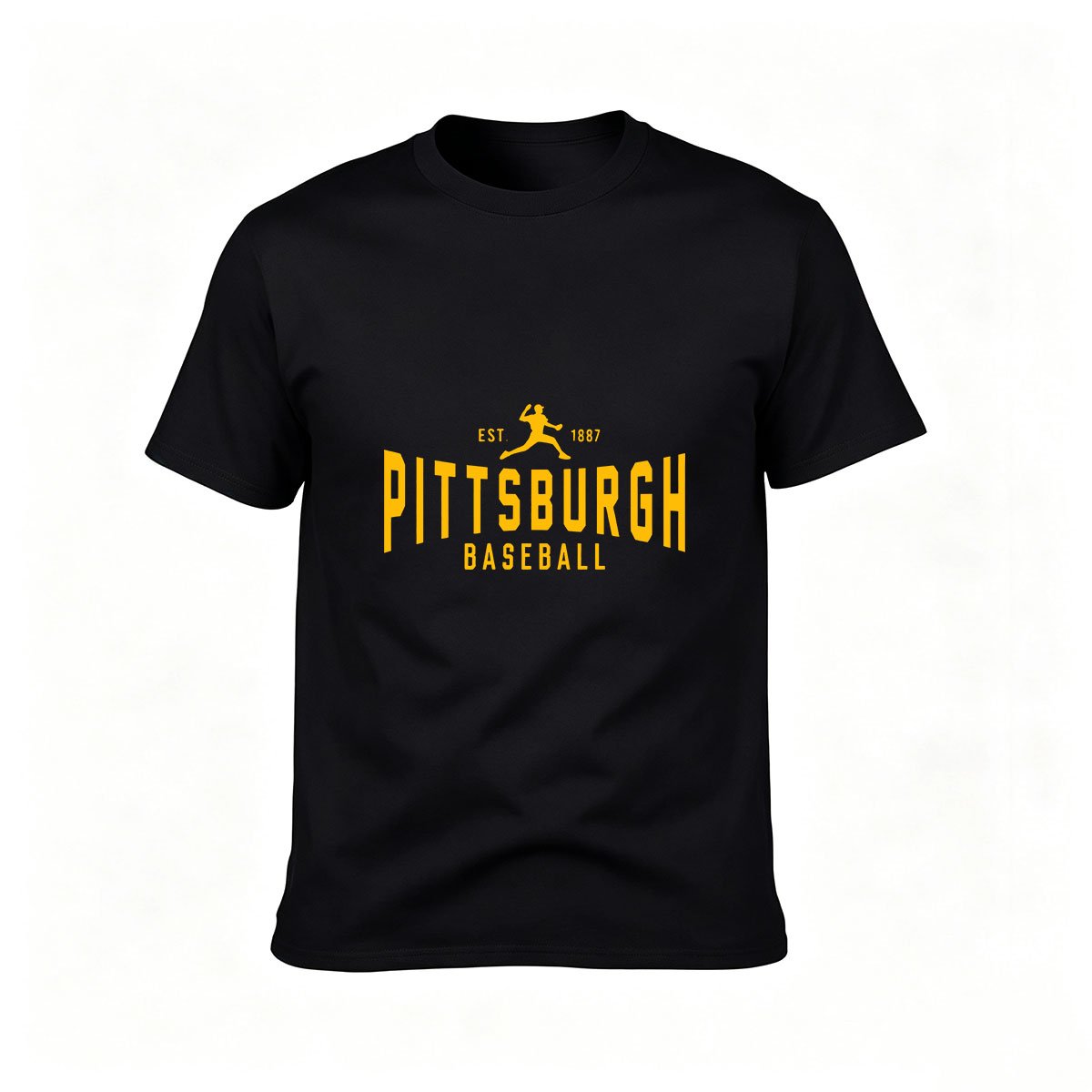 Pittsburgh Baseball T-Shirt Men's 1887 Vintage Sport Gift Tee