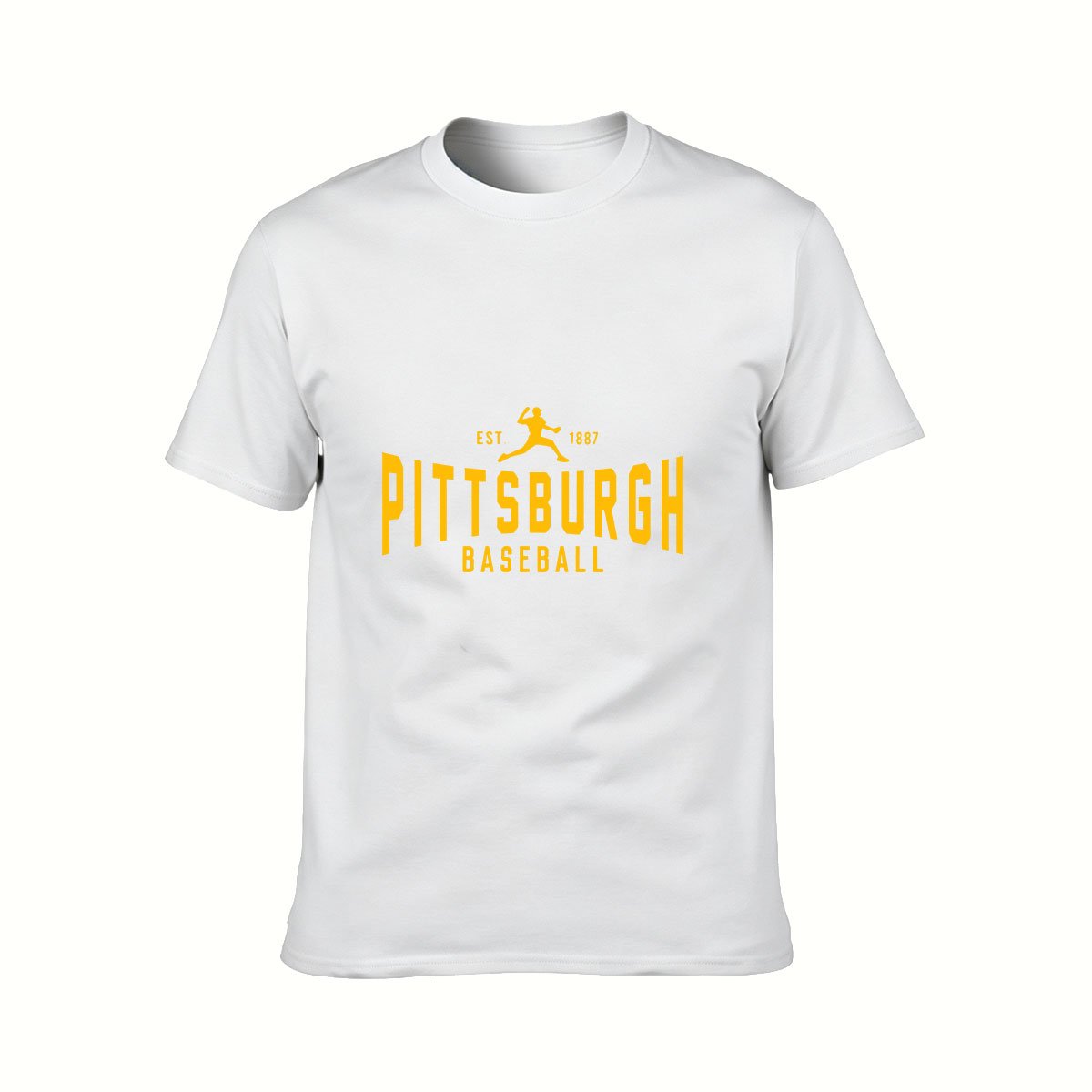 Pittsburgh Baseball T-Shirt Men's 1887 Vintage Sport Gift Tee - Image 2