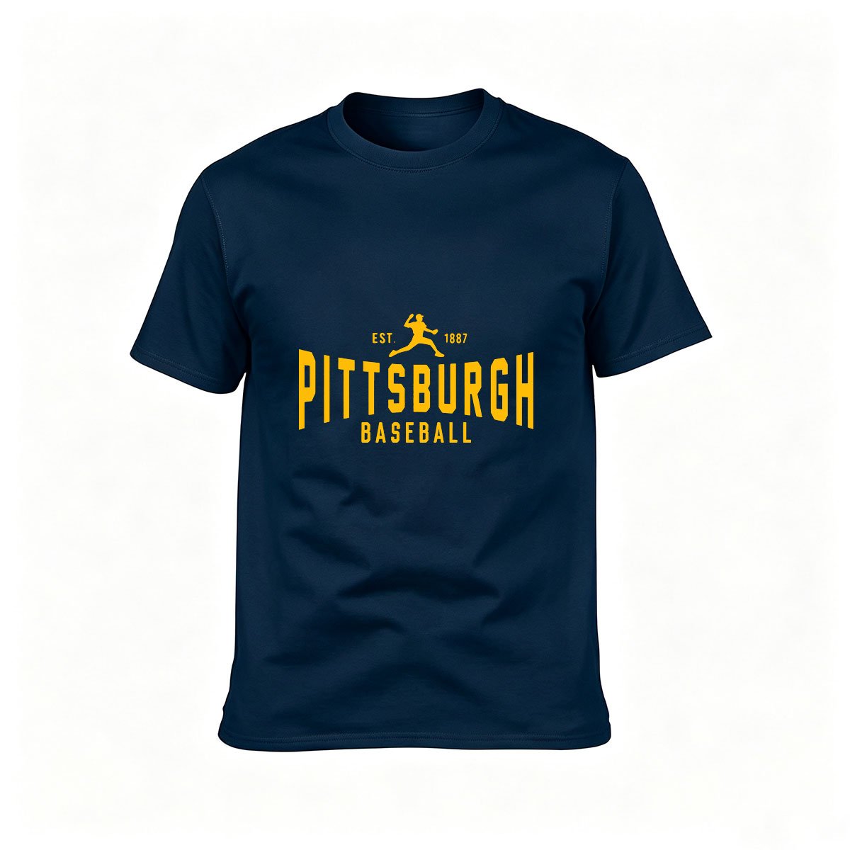Pittsburgh Baseball T-Shirt Men's 1887 Vintage Sport Gift Tee - Image 6