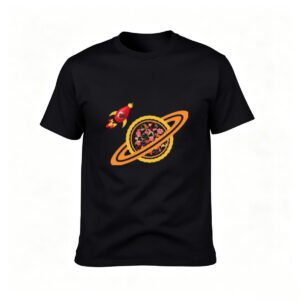 Pizza Planet Rocket T-Shirt Men's Fun Space Food Gift Tee