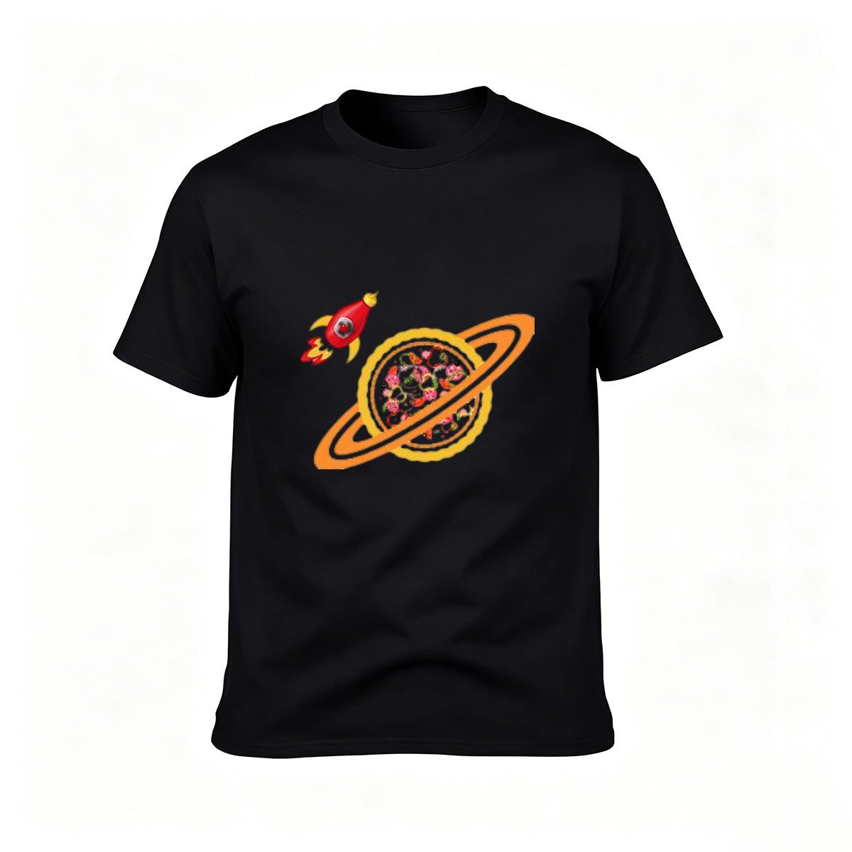 Pizza Planet Rocket T-Shirt Men's Fun Space Food Gift Tee