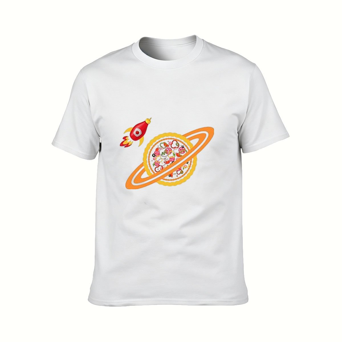 Pizza Planet Rocket T-Shirt Men's Fun Space Food Gift Tee - Image 2