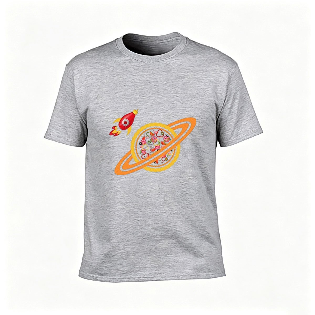 Pizza Planet Rocket T-Shirt Men's Fun Space Food Gift Tee - Image 3