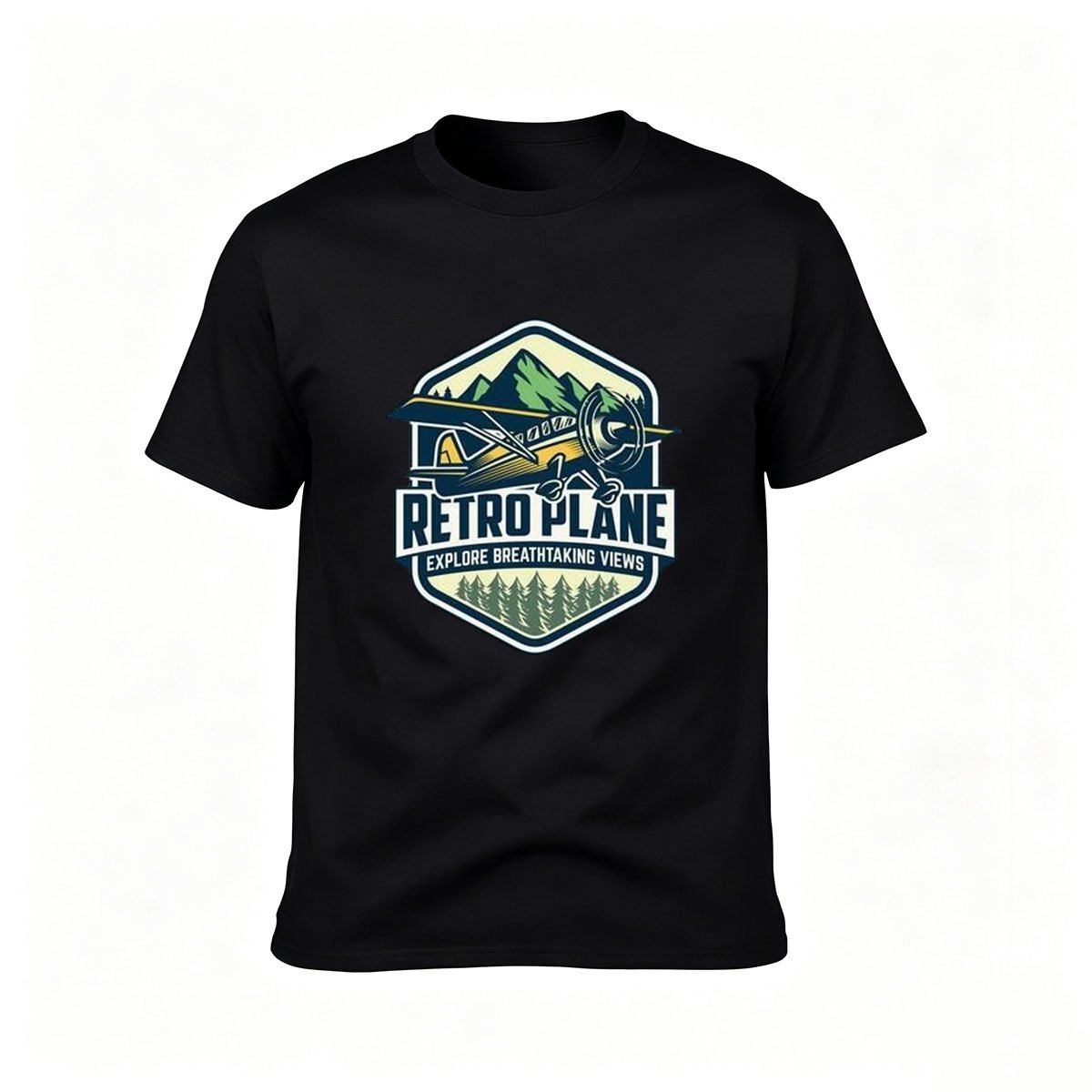 Retro Plane Adventure T-Shirt Men's Women's Outdoor Gift Tee