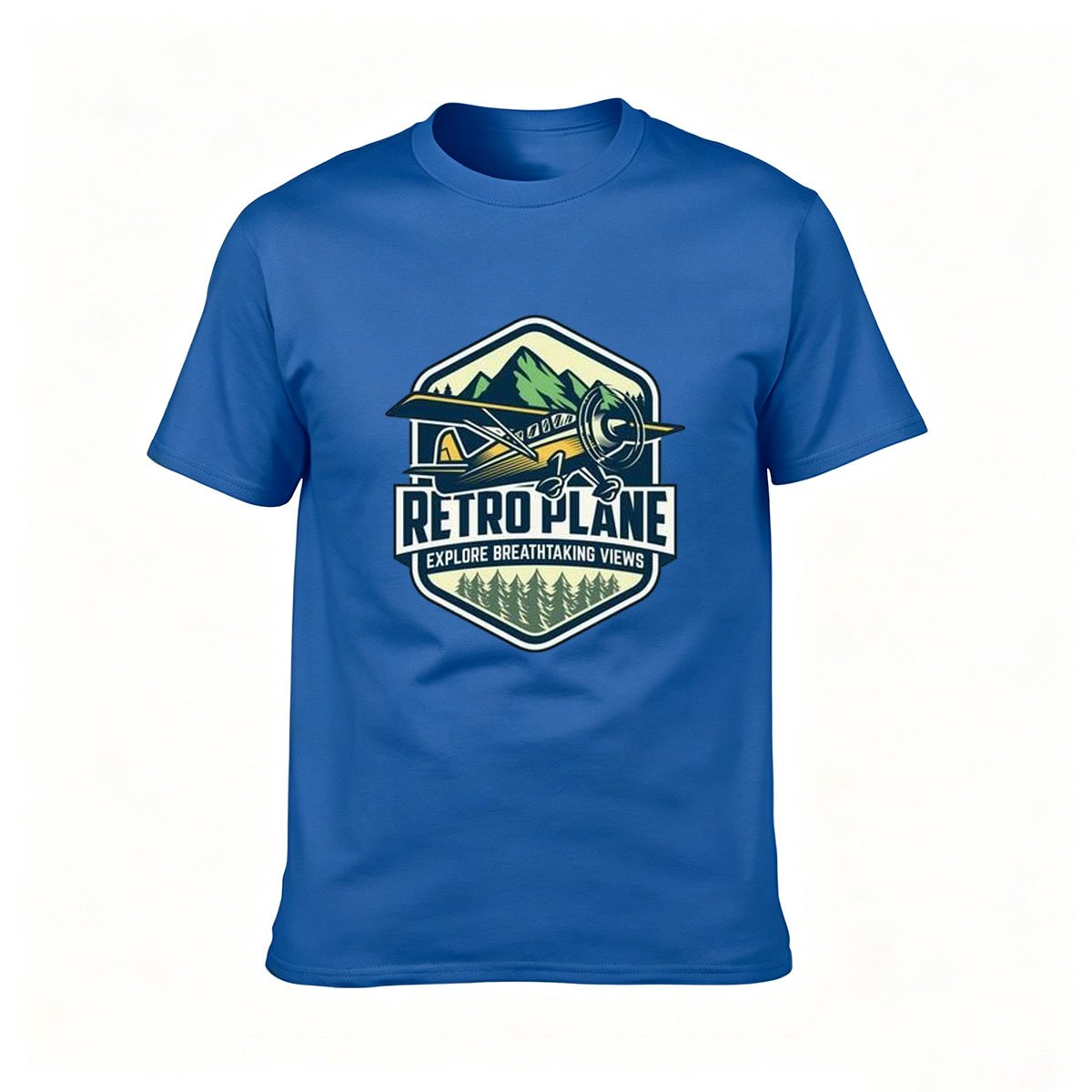 Retro Plane Adventure T-Shirt Men's Women's Outdoor Gift Tee - Image 4