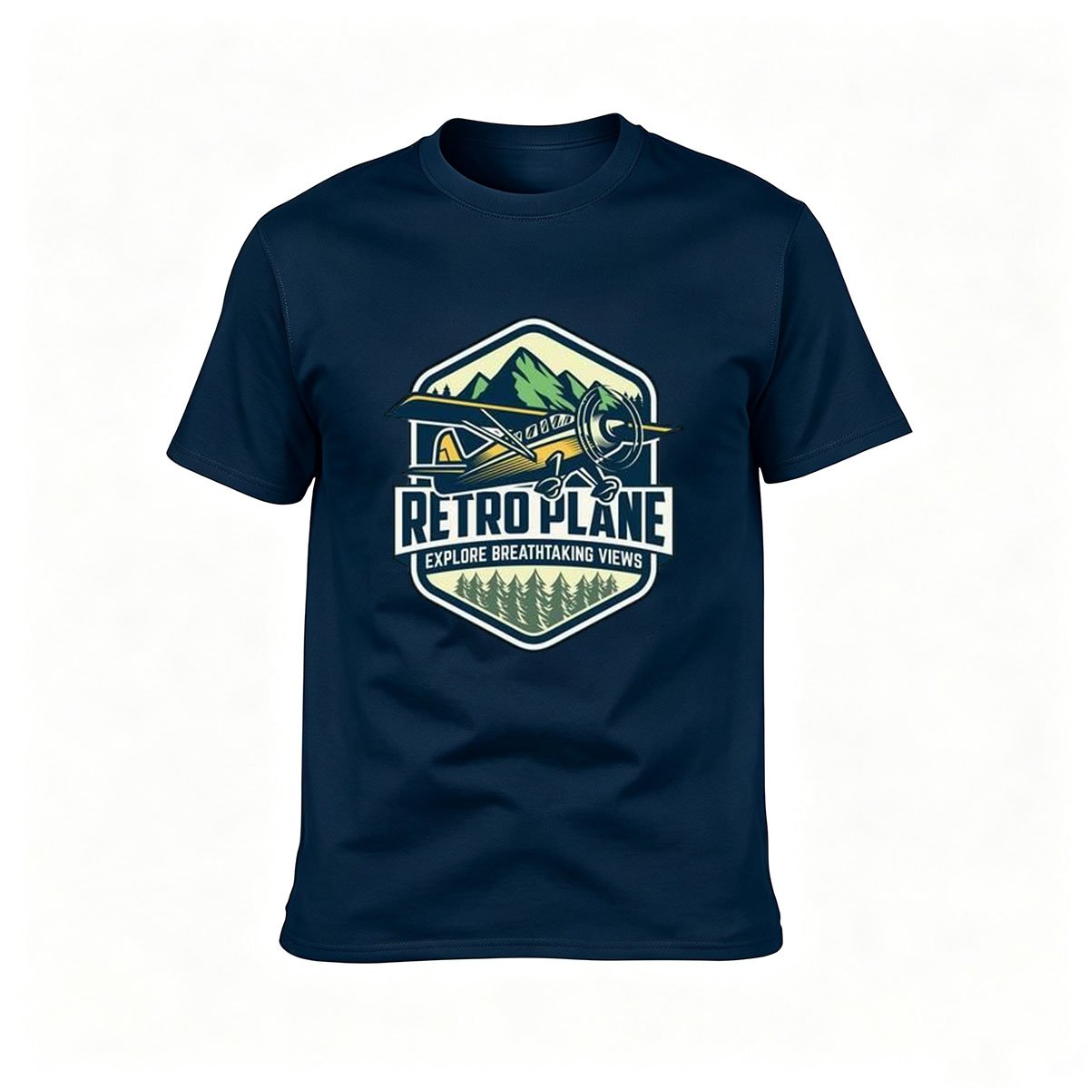 Retro Plane Adventure T-Shirt Men's Women's Outdoor Gift Tee - Image 6