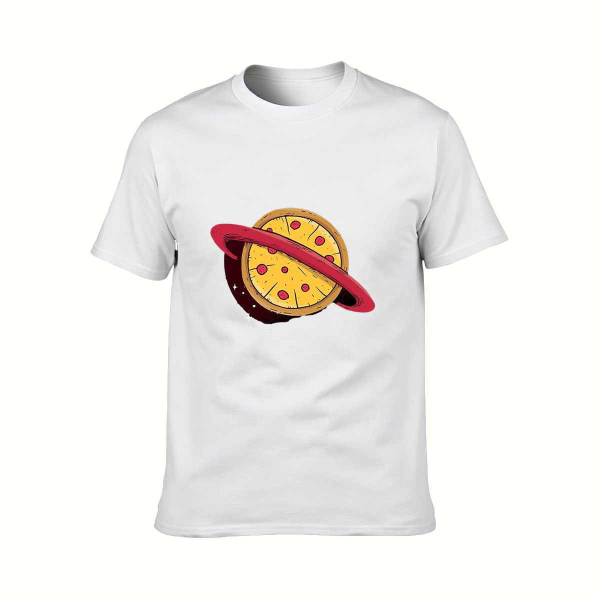 Pizza Planet Men's T-Shirt Funny Space Food Gift Tees - Image 2