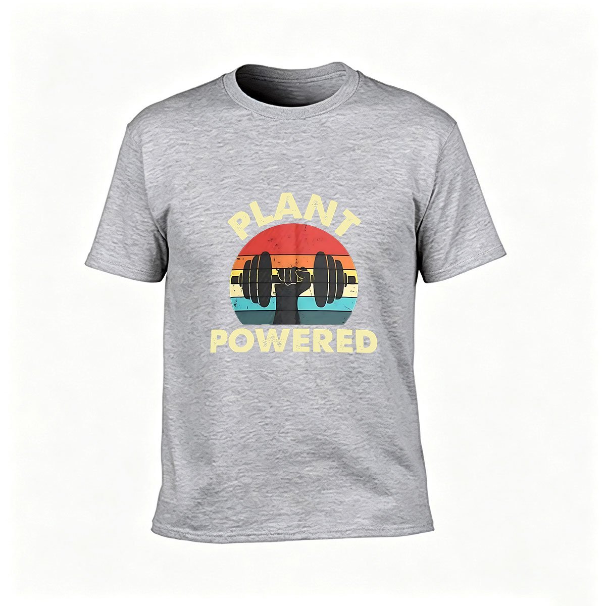 Plant Powered Vegan Fitness Men's T-Shirt Workout Gift - Image 3
