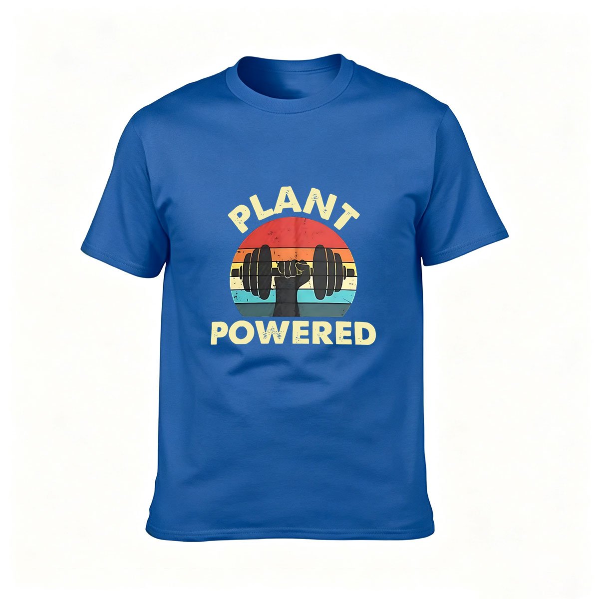 Plant Powered Vegan Fitness Men's T-Shirt Workout Gift - Image 4