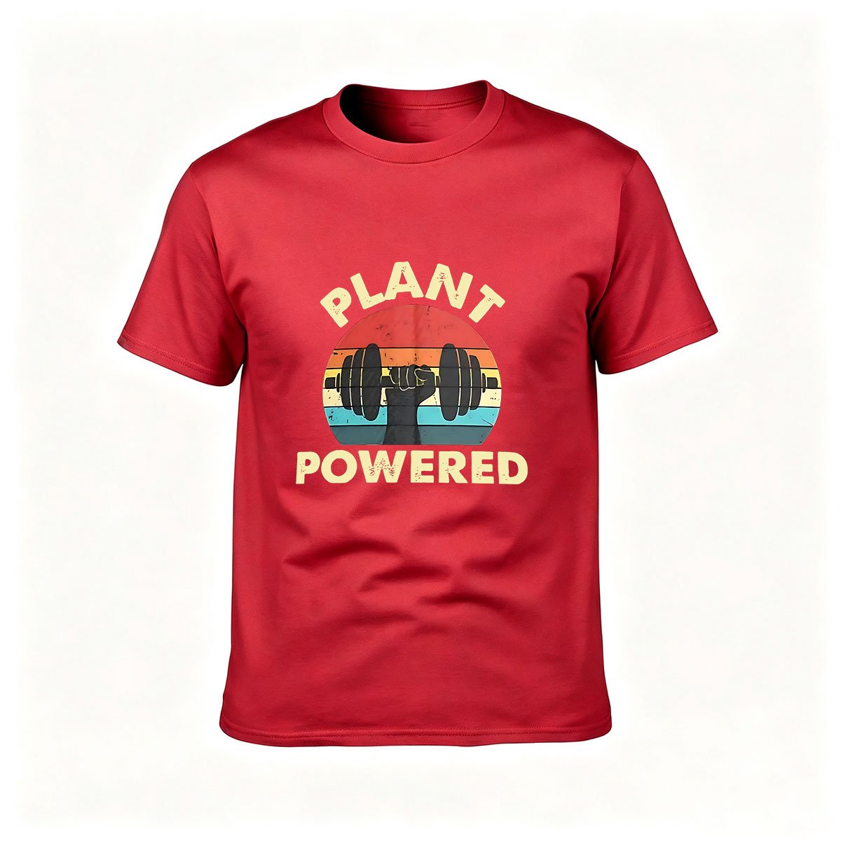 Plant Powered Vegan Fitness Men's T-Shirt Workout Gift - Image 5