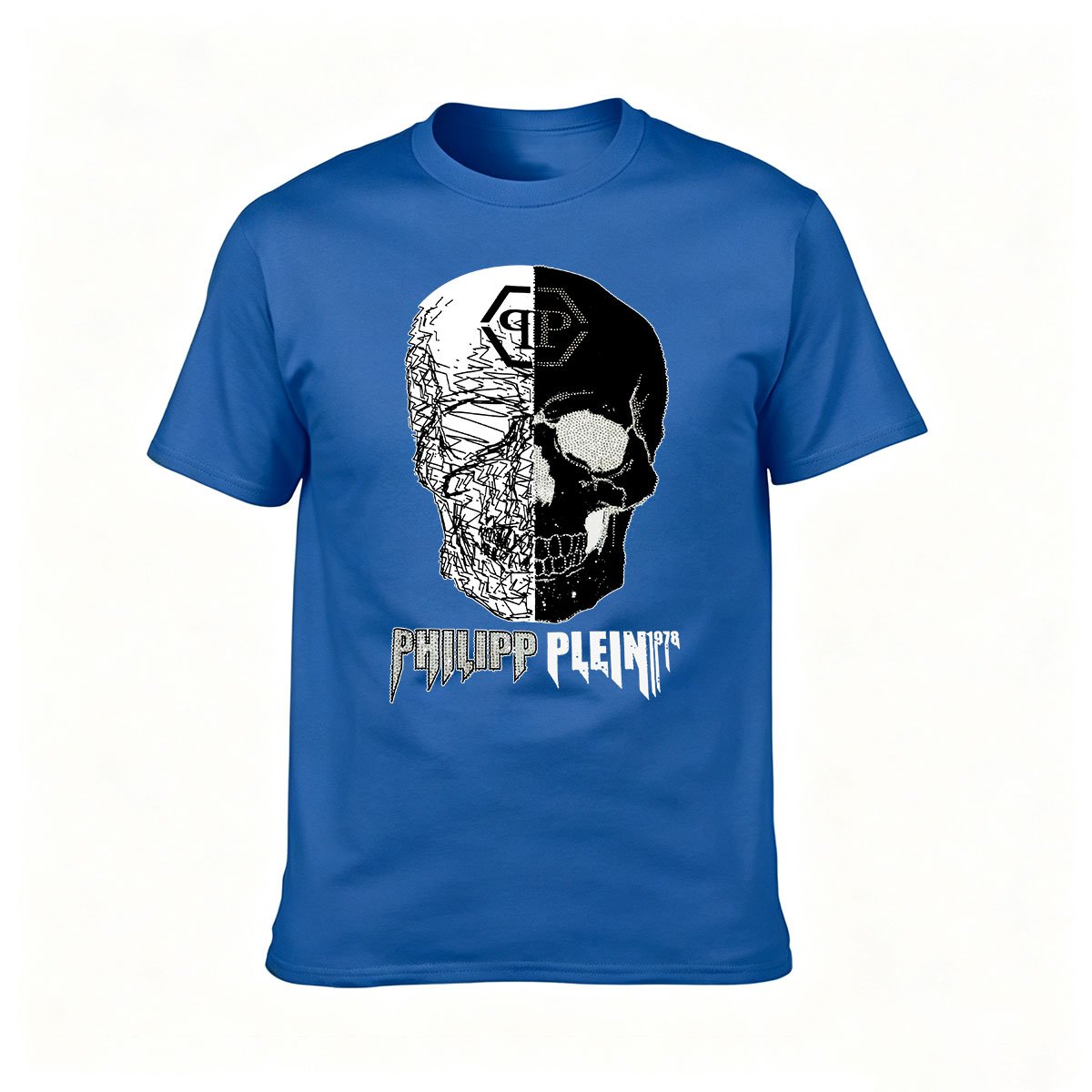 Philipp Plein Skull Print Men's T-Shirt Fashion Gift Wear - Image 4