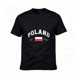 Poland Flag T-Shirt Men Women 1918 Established Gift Tee