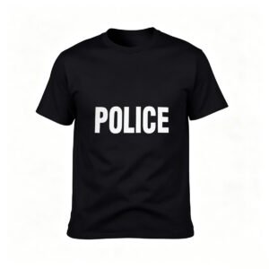 Police Print Men's T-Shirt Casual Wear Gift Idea