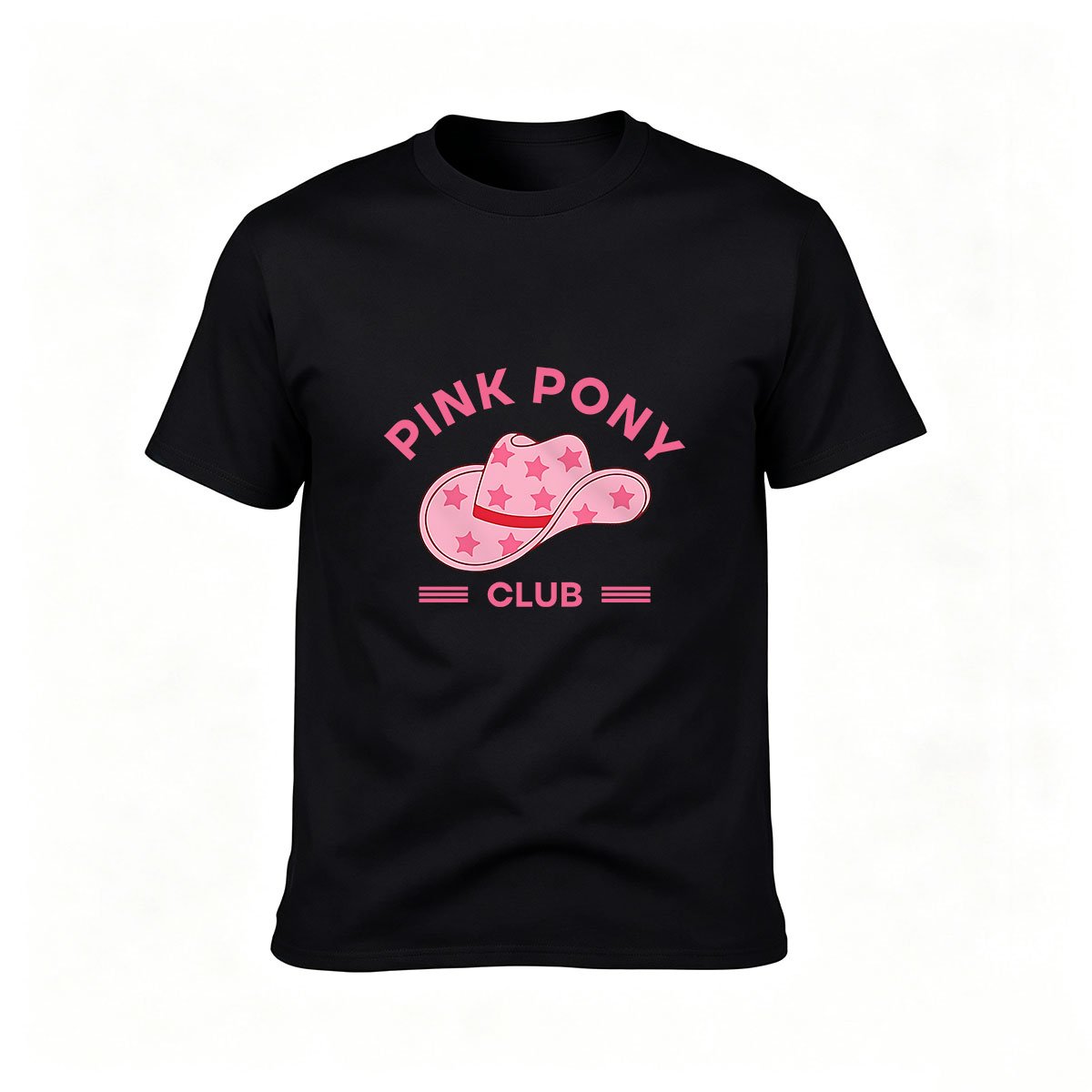 Pink Pony Club Cowboy Hat T-Shirt Women's Fashion Gift