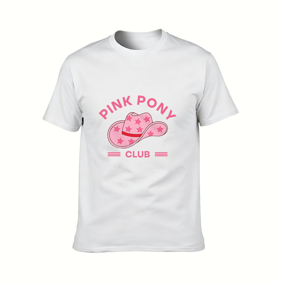 Pink Pony Club Cowboy Hat T-Shirt Women's Fashion Gift - Image 2
