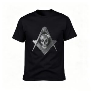 Masonic Skull T-Shirt Men's Gothic Symbolic Design Gift