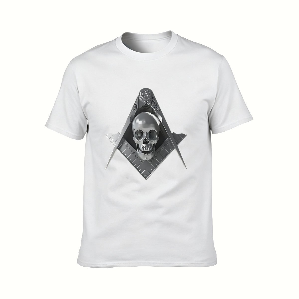 Masonic Skull T-Shirt Men's Gothic Symbolic Design Gift - Image 2