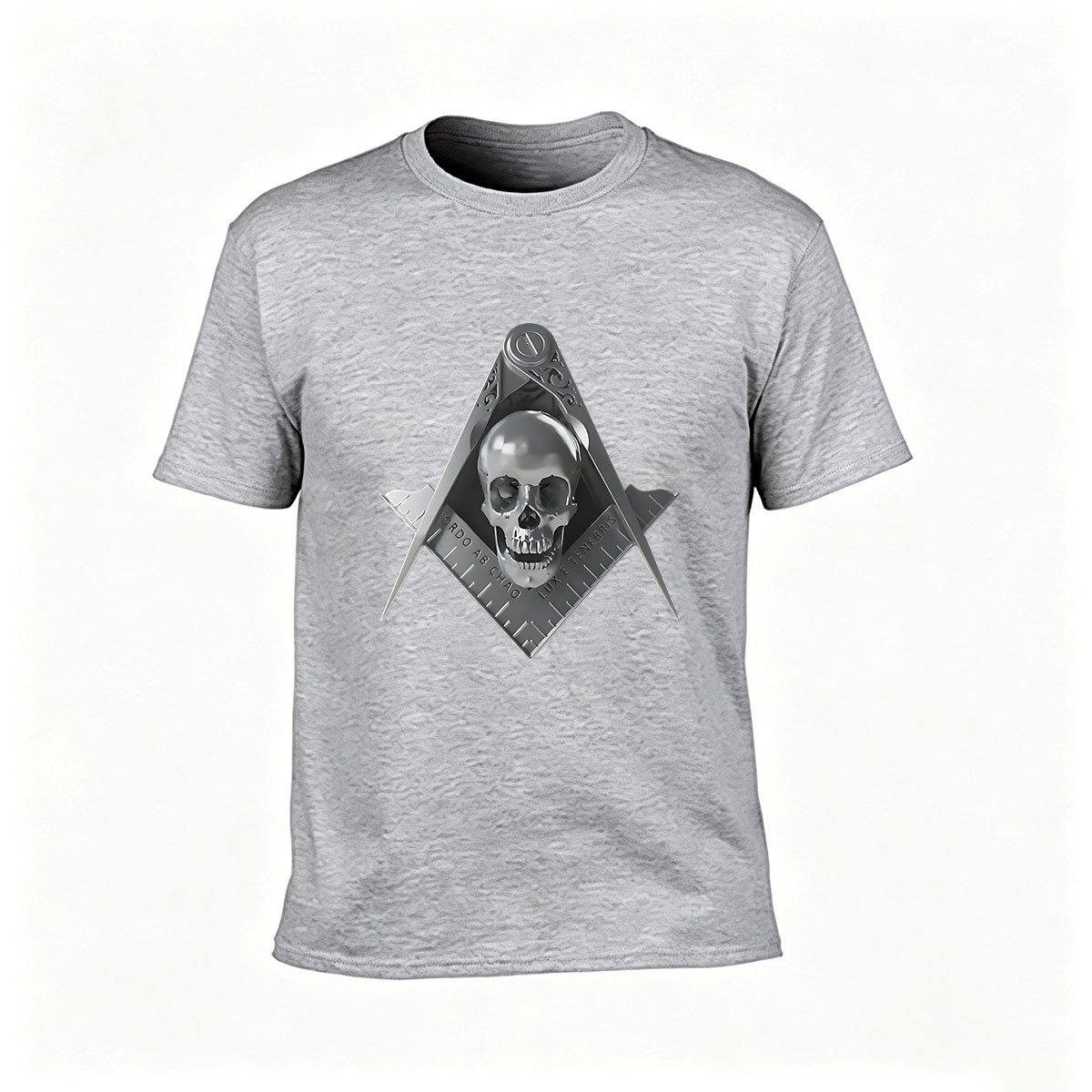Masonic Skull T-Shirt Men's Gothic Symbolic Design Gift - Image 3