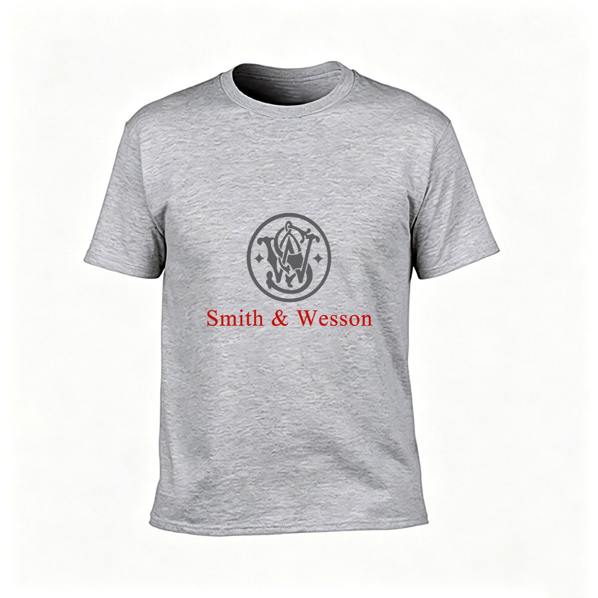 Smith Wesson Logo T-Shirt Men's Black Cotton Tee Gift for Gun Enthusiasts - Image 3