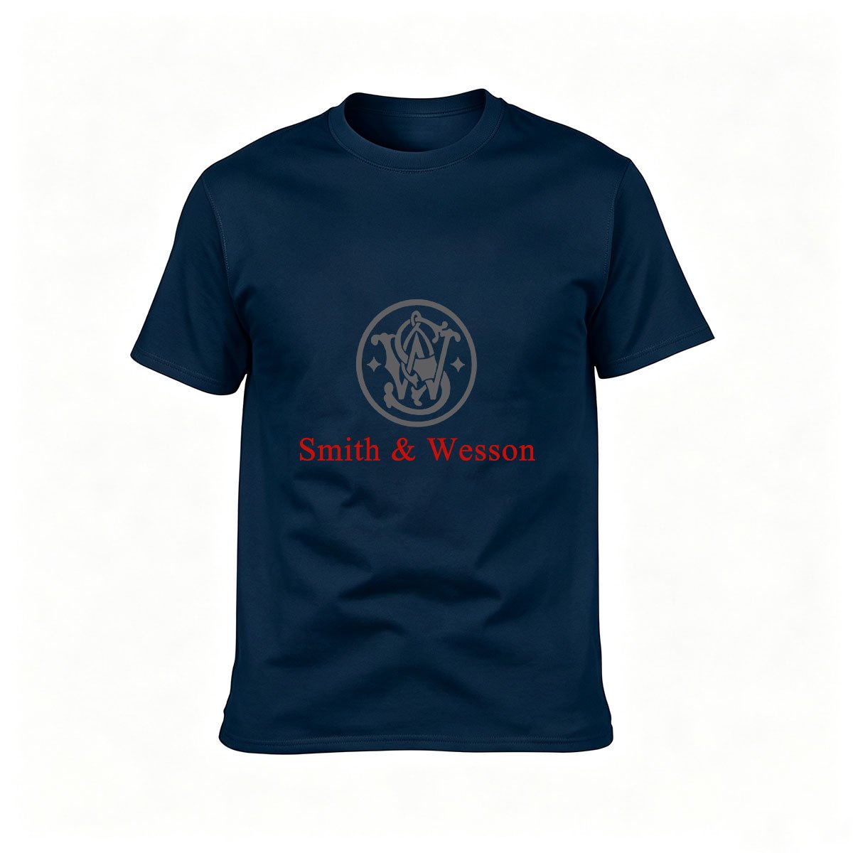 Smith Wesson Logo T-Shirt Men's Black Cotton Tee Gift for Gun Enthusiasts - Image 6