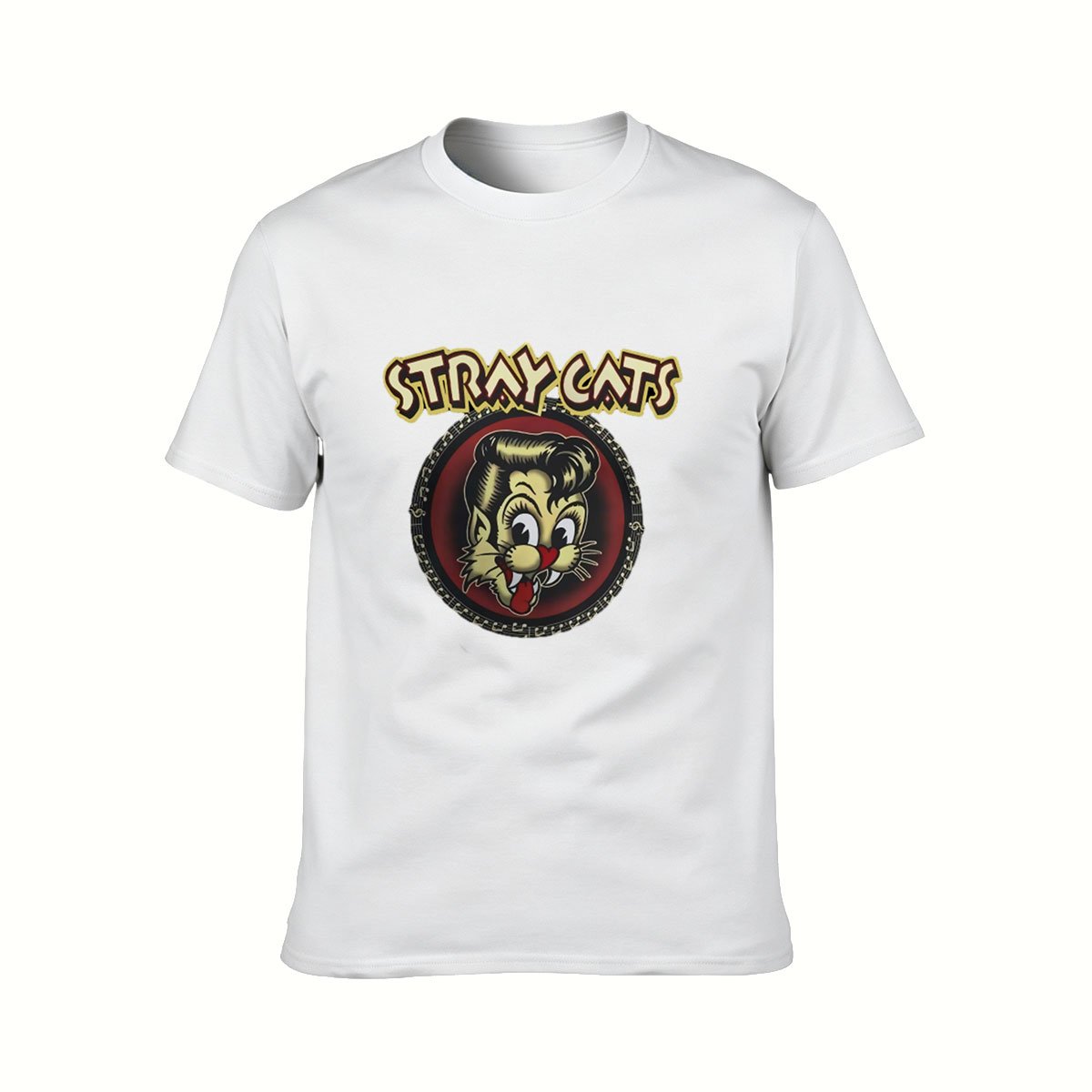 Stray Cats Rockabilly T-Shirt Men's Classic Band Tee Gift - Image 2