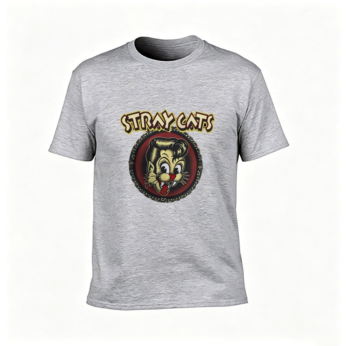 Stray Cats Rockabilly T-Shirt Men's Classic Band Tee Gift - Image 3