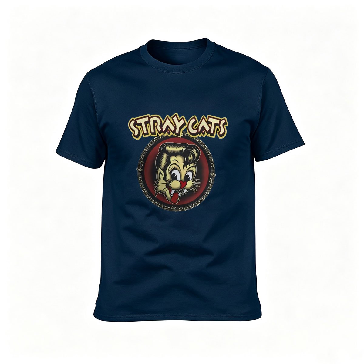 Stray Cats Rockabilly T-Shirt Men's Classic Band Tee Gift - Image 6