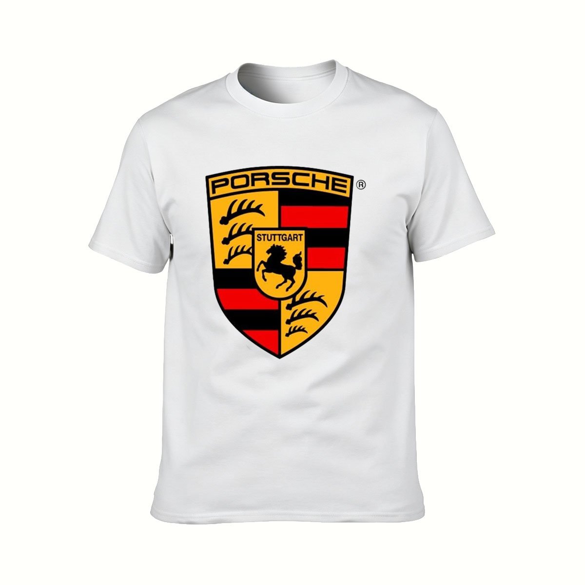 Porsche Logo Men's T-Shirt Stuttgart Horse Emblem Gift - Image 2