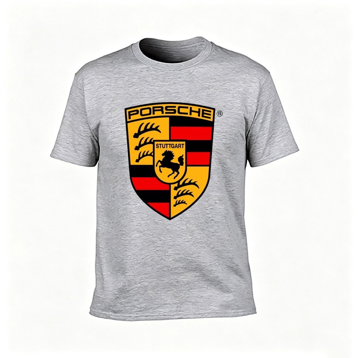 Porsche Logo Men's T-Shirt Stuttgart Horse Emblem Gift - Image 3