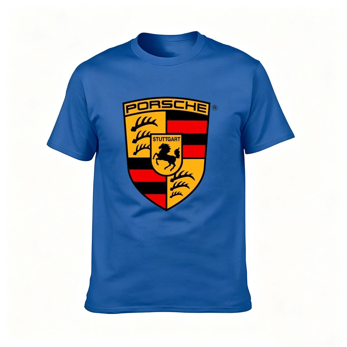 Porsche Logo Men's T-Shirt Stuttgart Horse Emblem Gift - Image 4