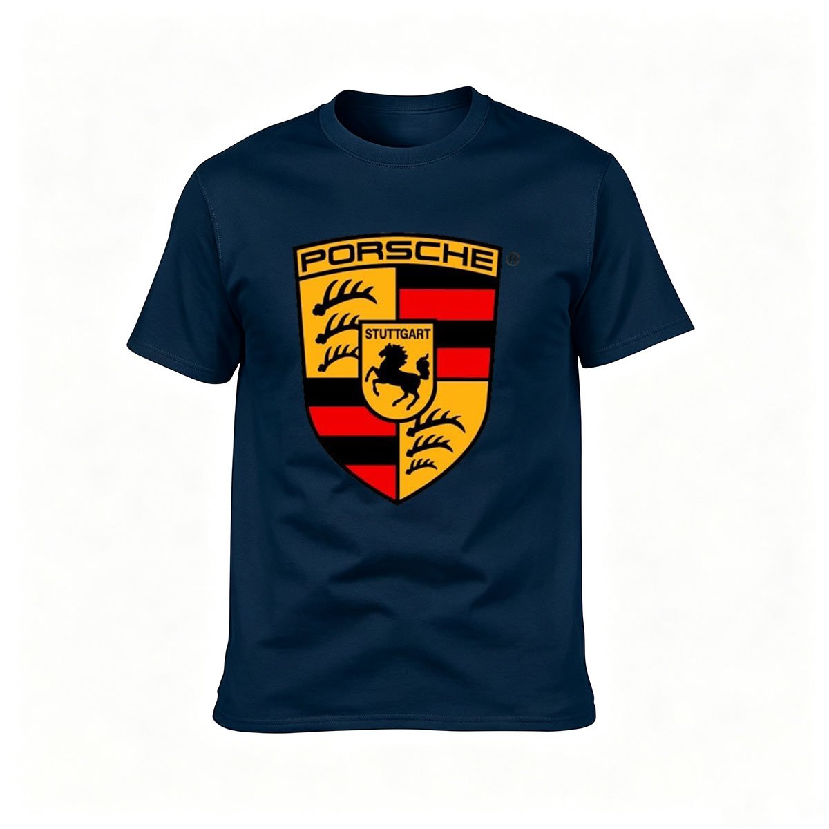 Porsche Logo Men's T-Shirt Stuttgart Horse Emblem Gift - Image 6