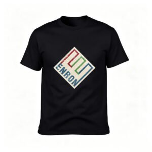 Enron Logo T-Shirt Men's Vintage Business Gift Tee