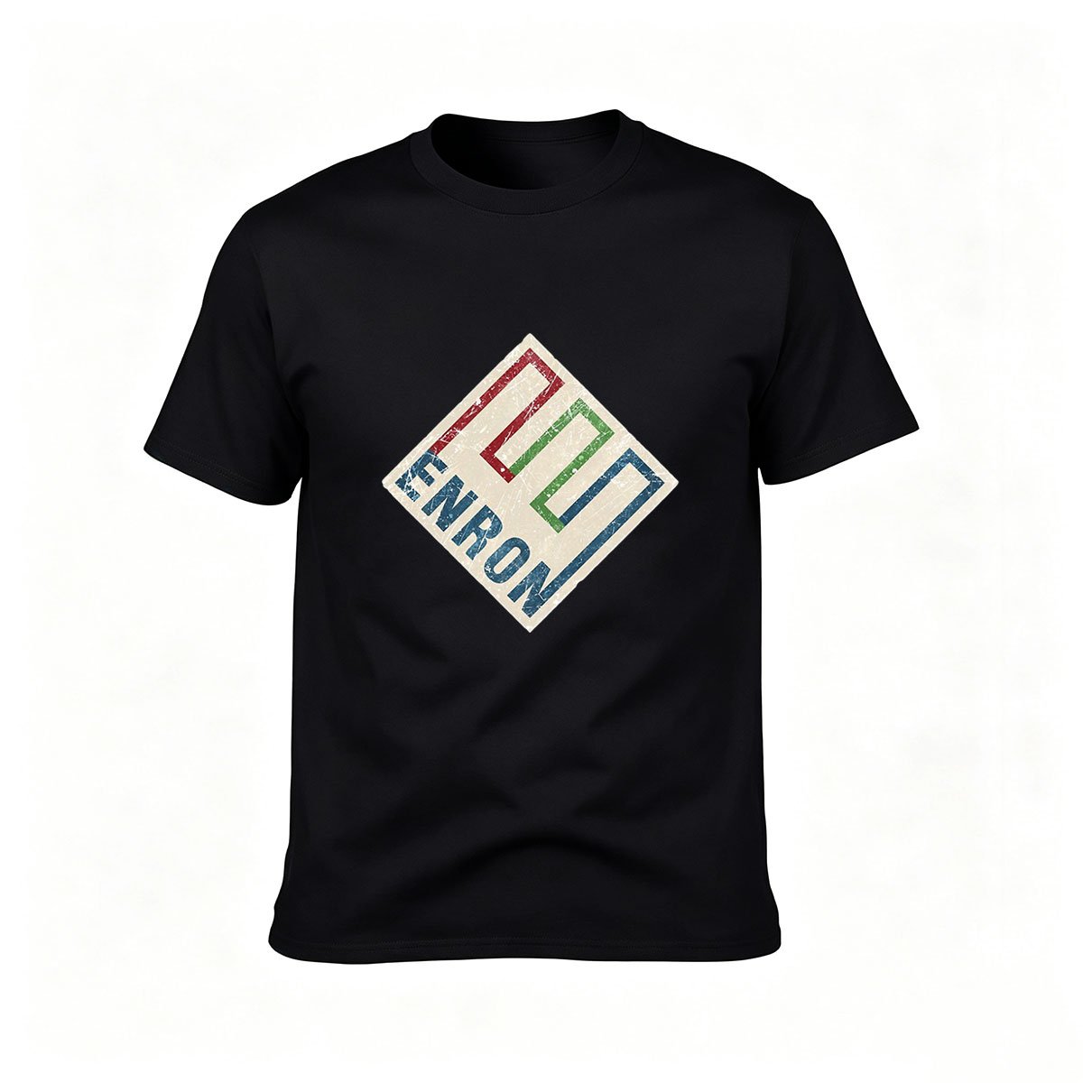 Enron Logo T-Shirt Men's Vintage Business Gift Tee