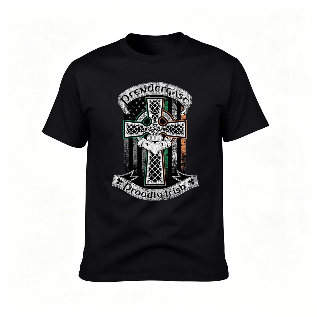 Pendergast Proudly Irish Celtic Cross T-Shirt Men's Gift