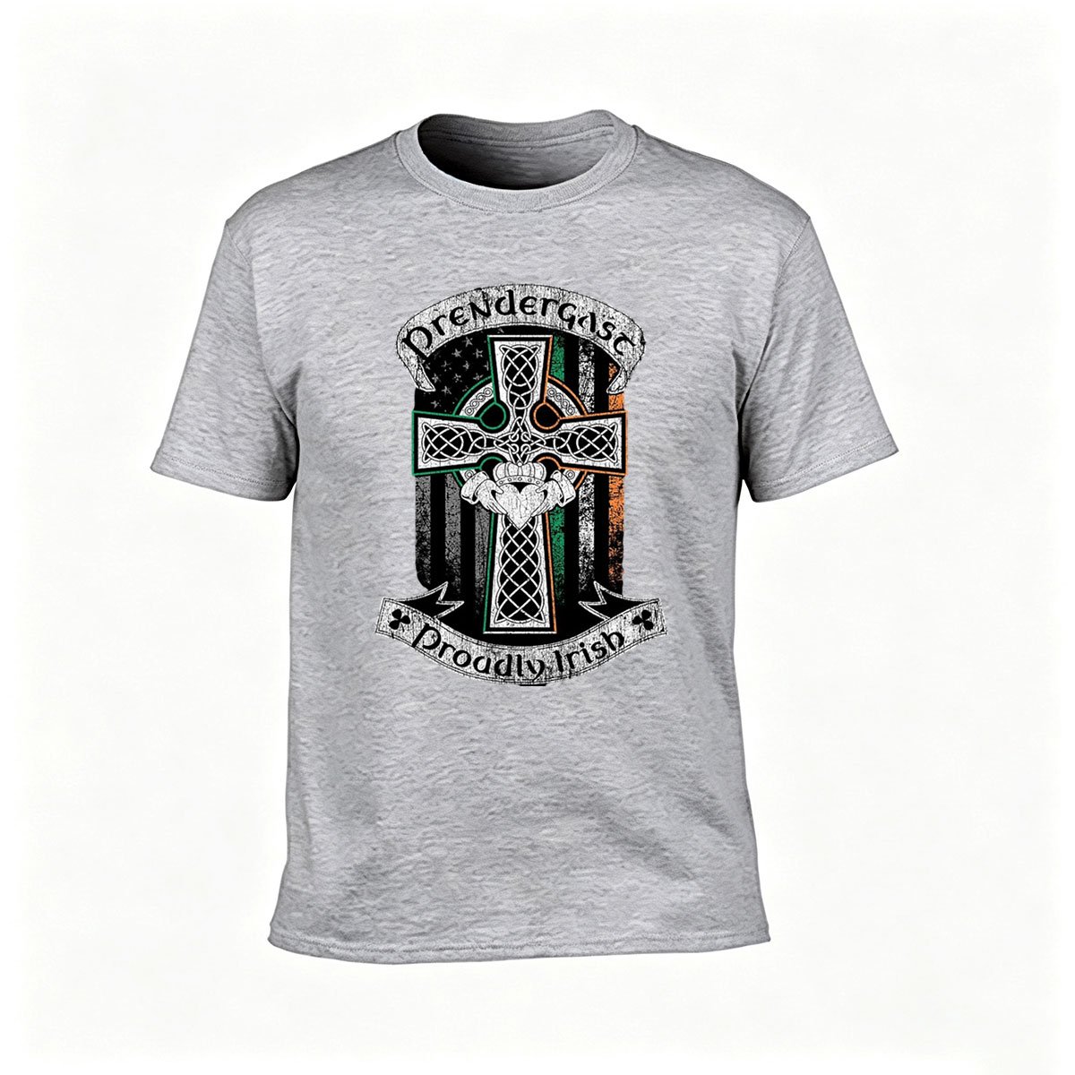 Pendergast Proudly Irish Celtic Cross T-Shirt Men's Gift - Image 3