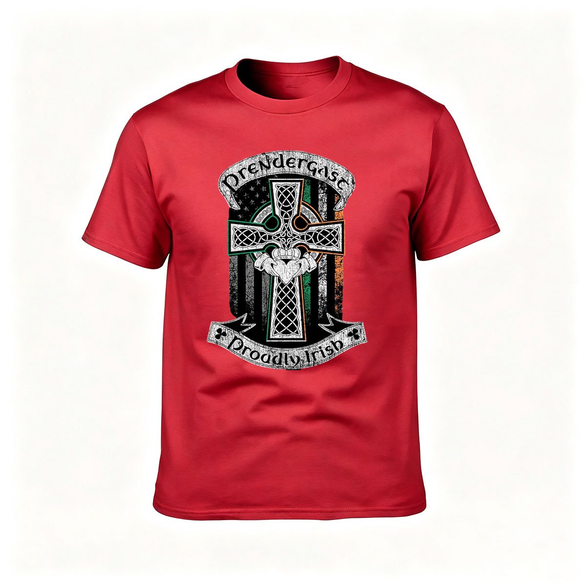 Pendergast Proudly Irish Celtic Cross T-Shirt Men's Gift - Image 5