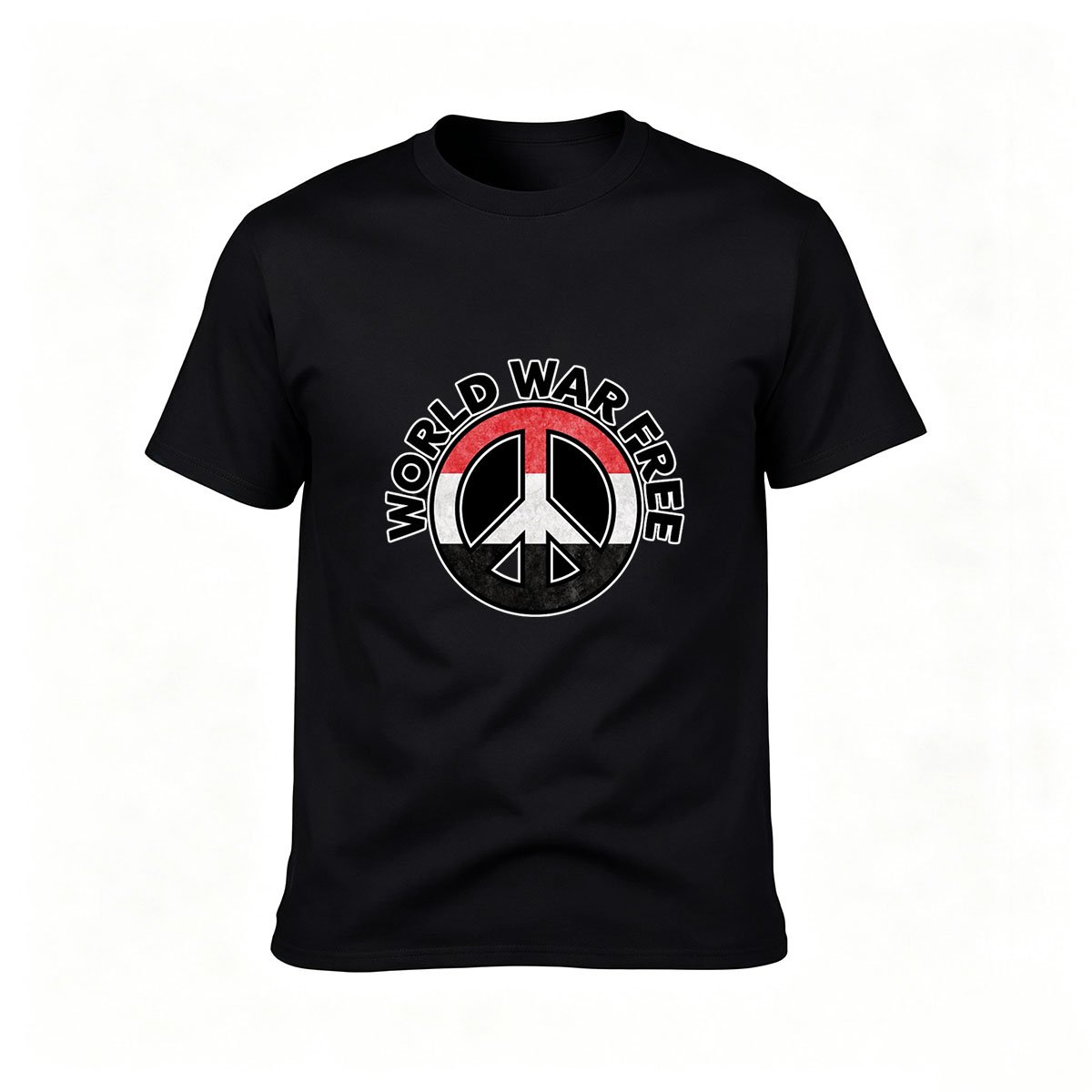 World War Free Peace Symbol Men's T-Shirt Gift