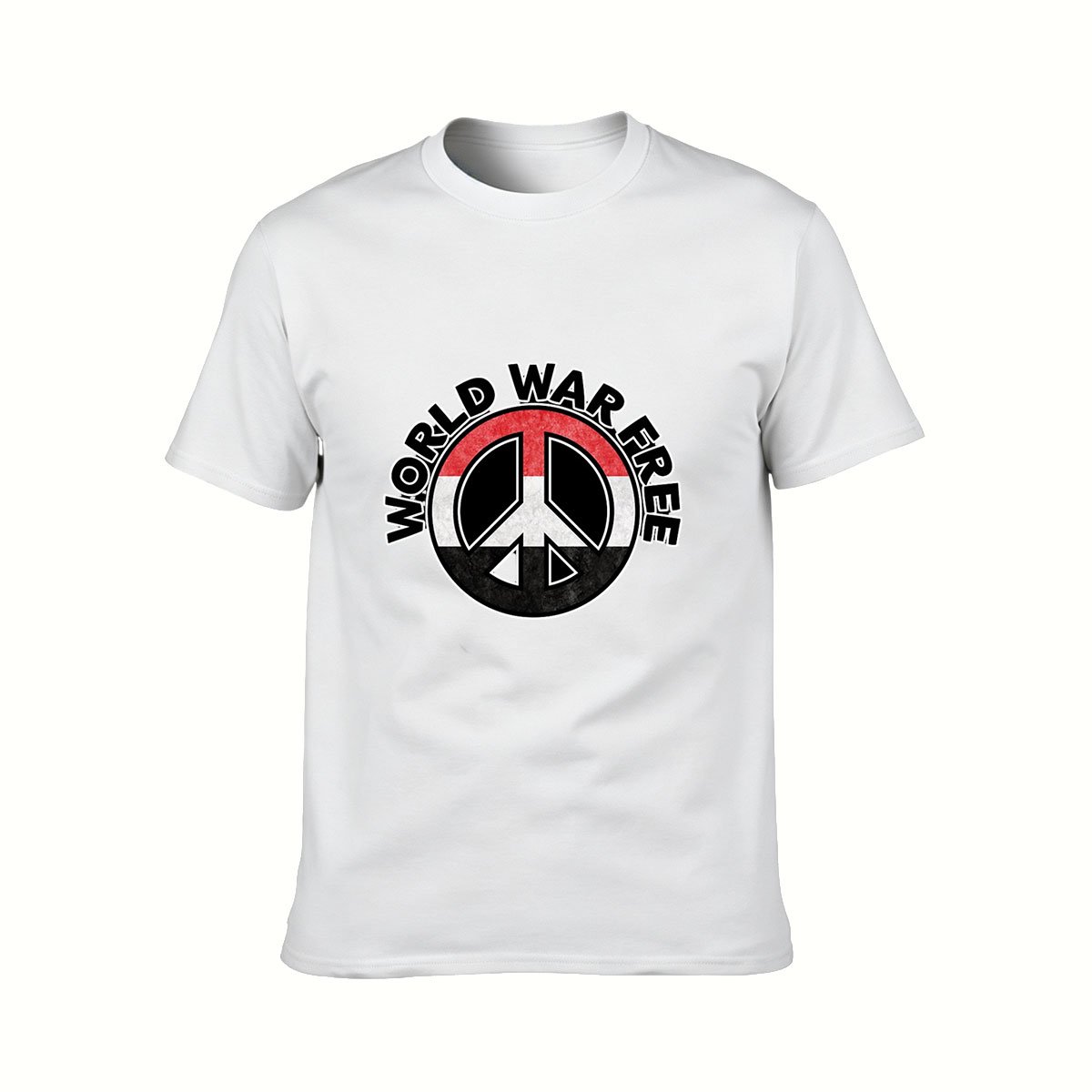 World War Free Peace Symbol Men's T-Shirt Gift - Image 2