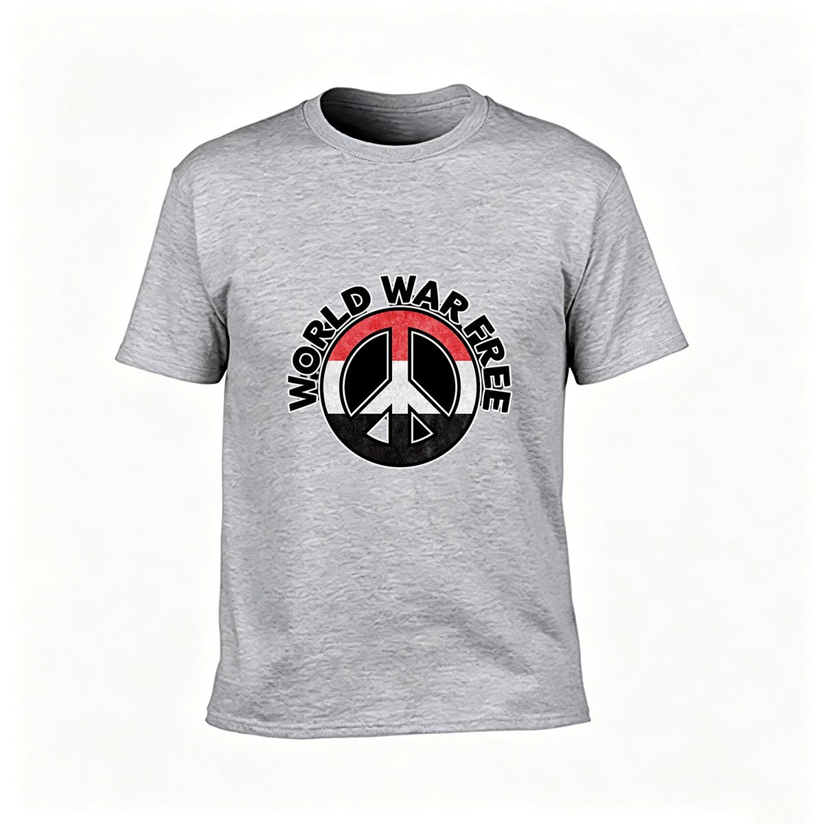 World War Free Peace Symbol Men's T-Shirt Gift - Image 3