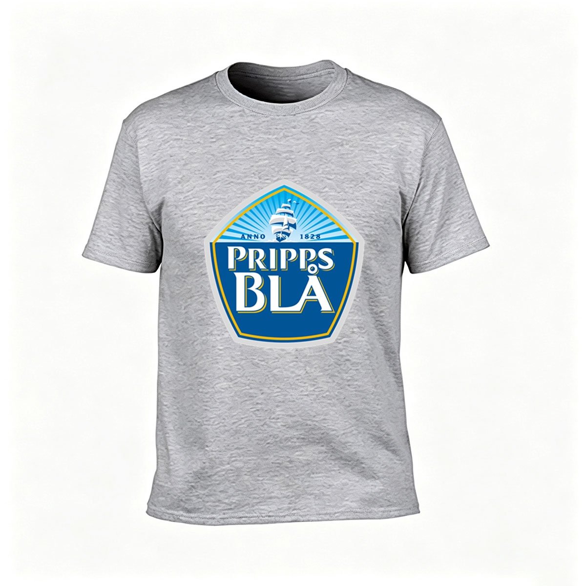 Pripps Bla Logo Men's T-Shirt Beer Brand Gift Tee - Image 3