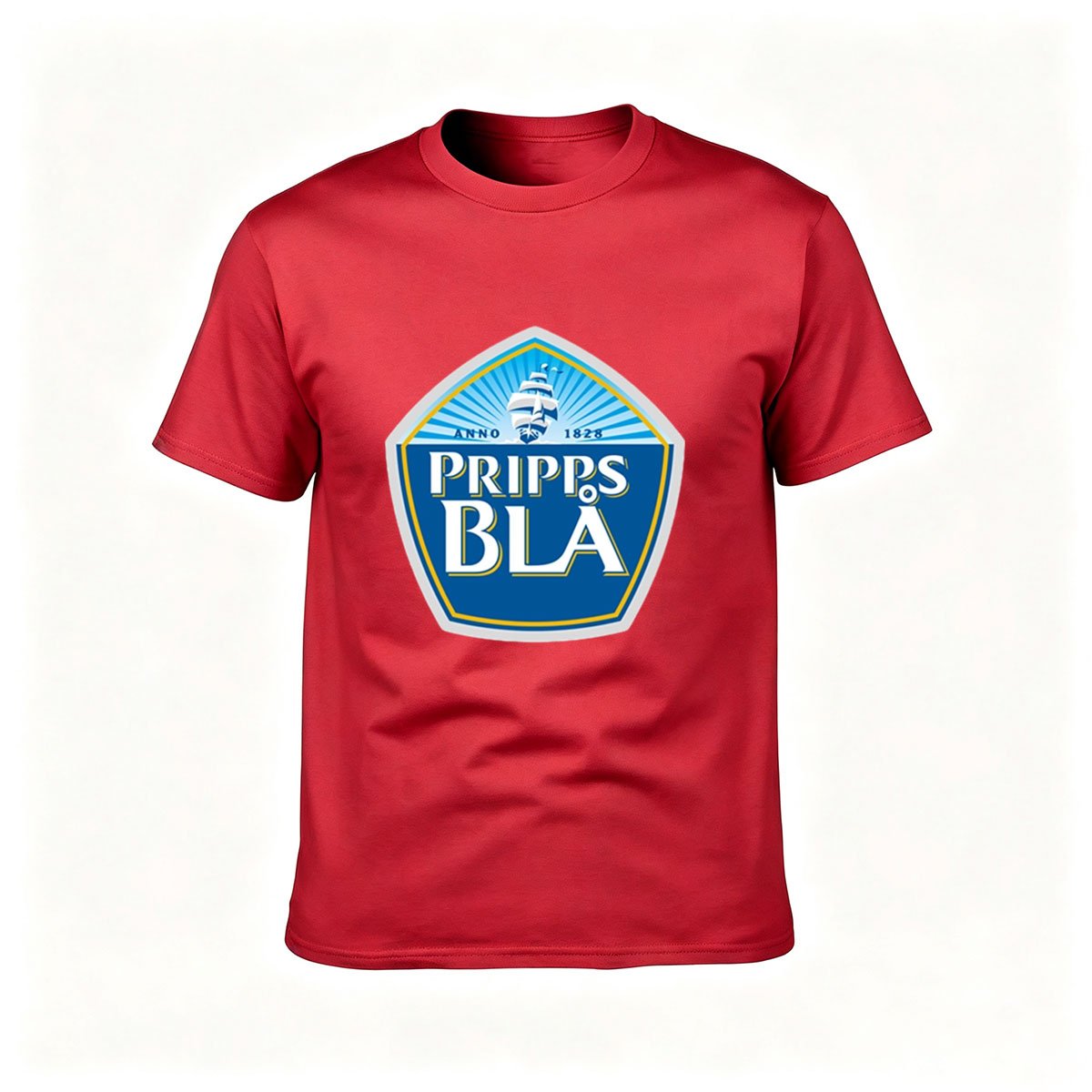 Pripps Bla Logo Men's T-Shirt Beer Brand Gift Tee - Image 5