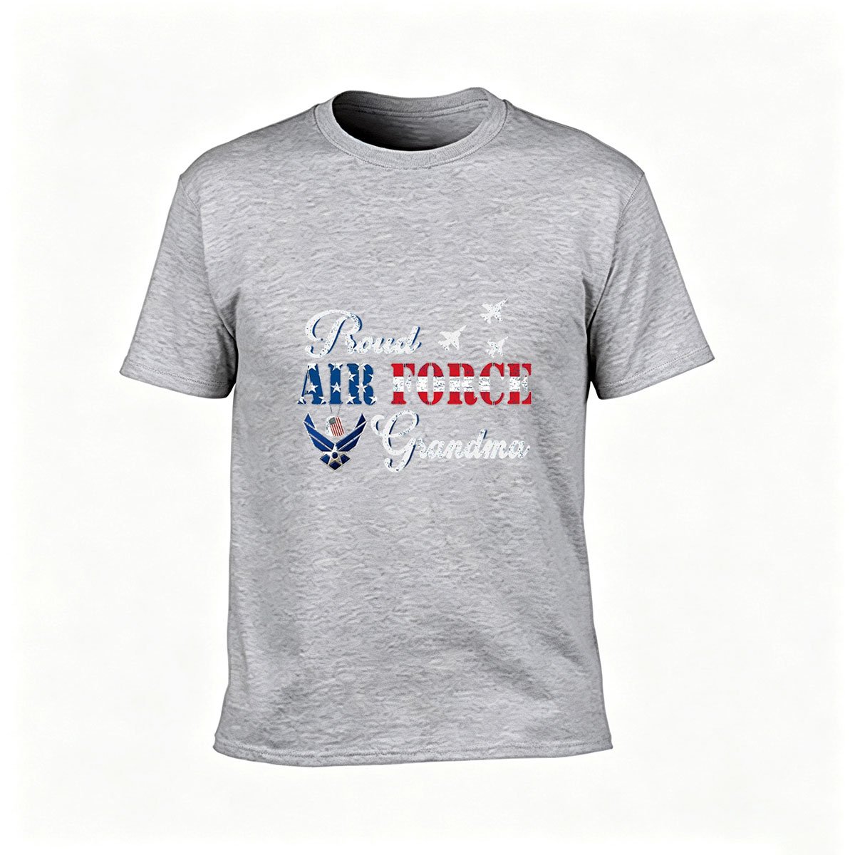 Proud Air Force Grandma T-Shirt Women's Gift Patriotic Military Family - Image 3