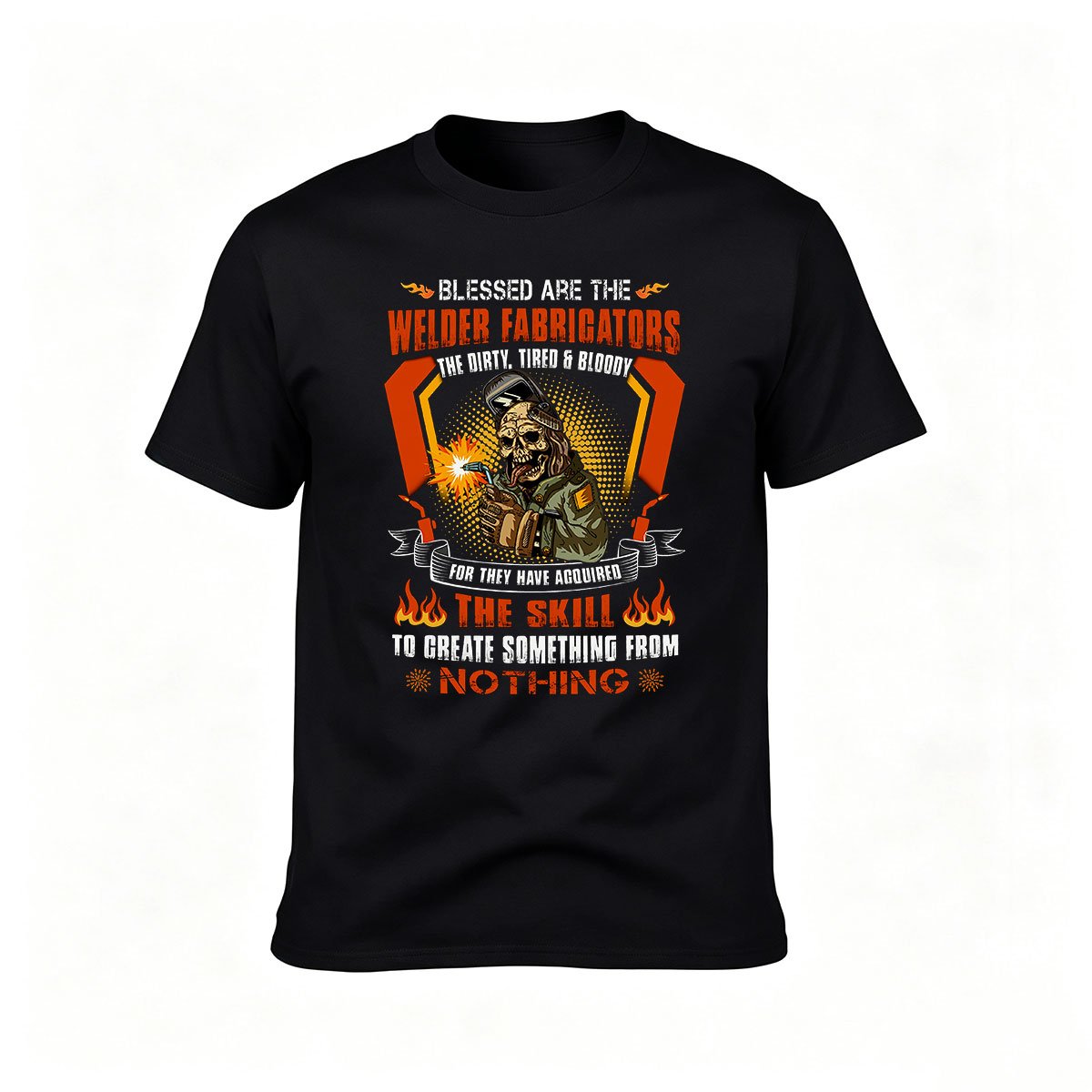 Blessed Are The Welder Fabricators Men's T-Shirt Gift for Metalworkers