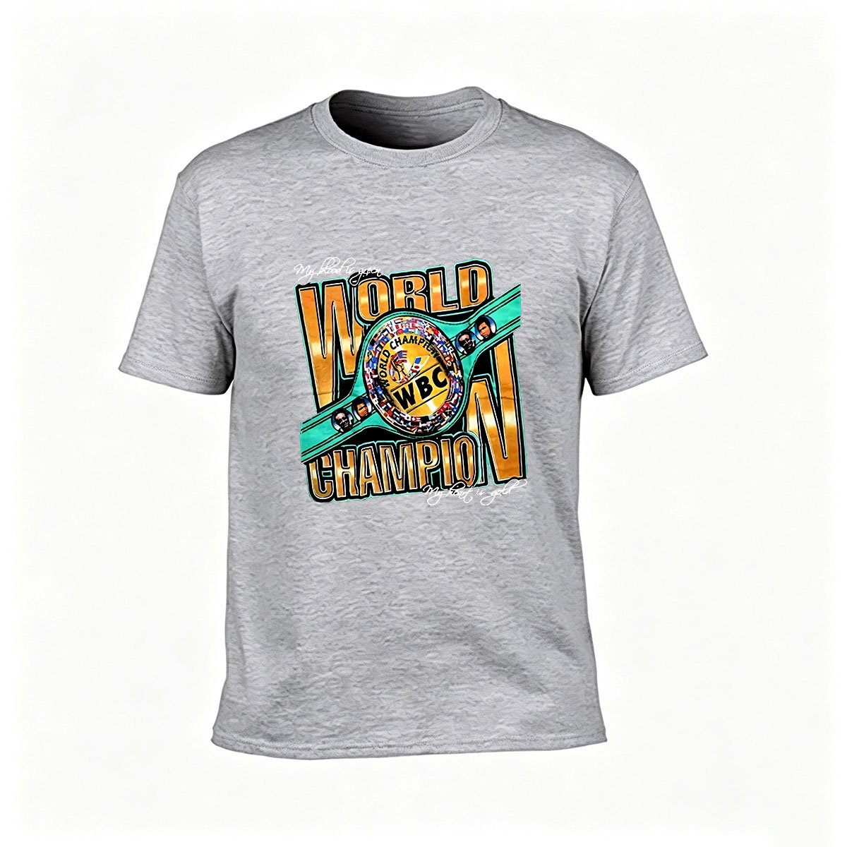 WBC World Champion Boxing Belt T-Shirt Men's Gift Sport Tee - Image 3