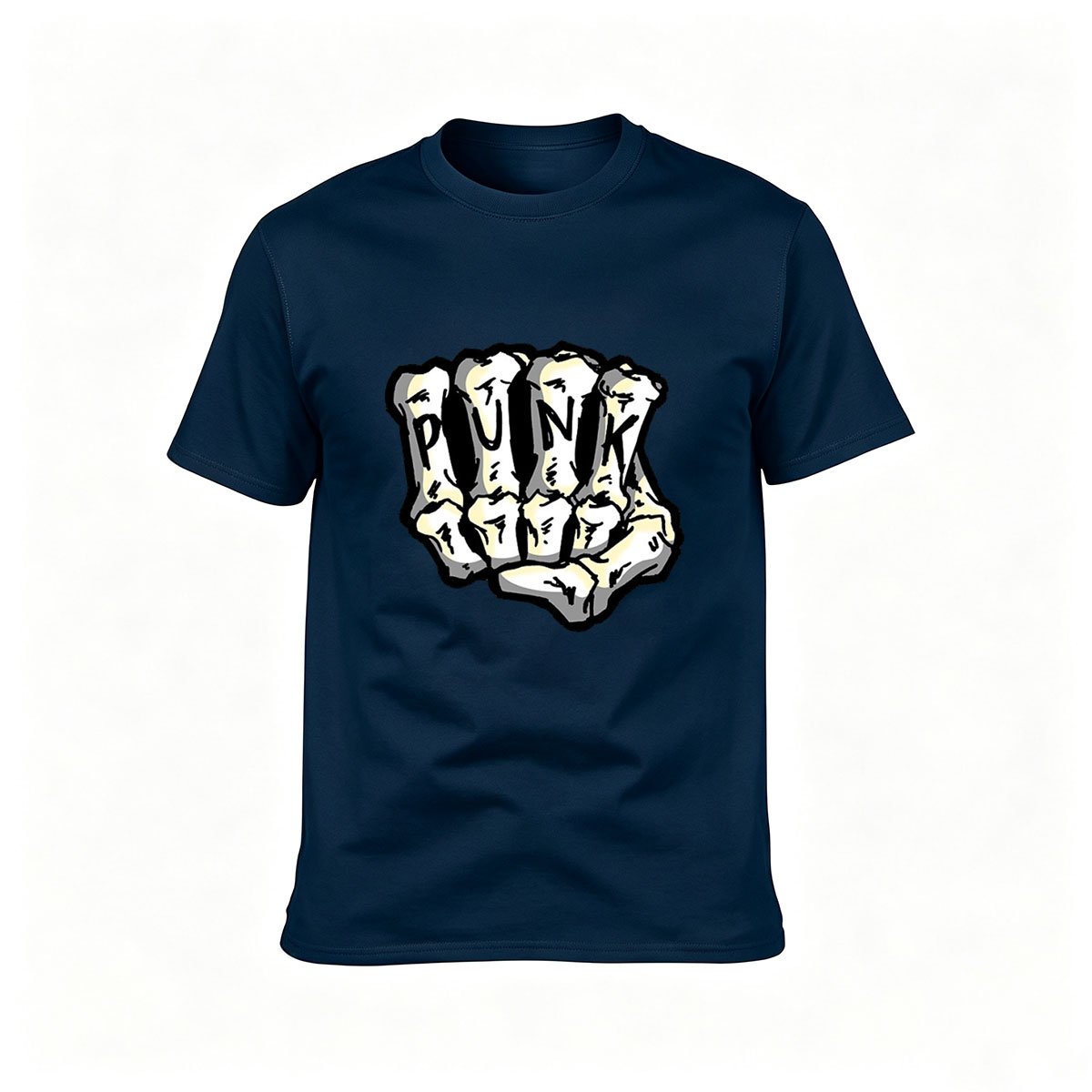 Punk Skeleton Hand Men's T-Shirt Gift for Rock Fans - Image 6