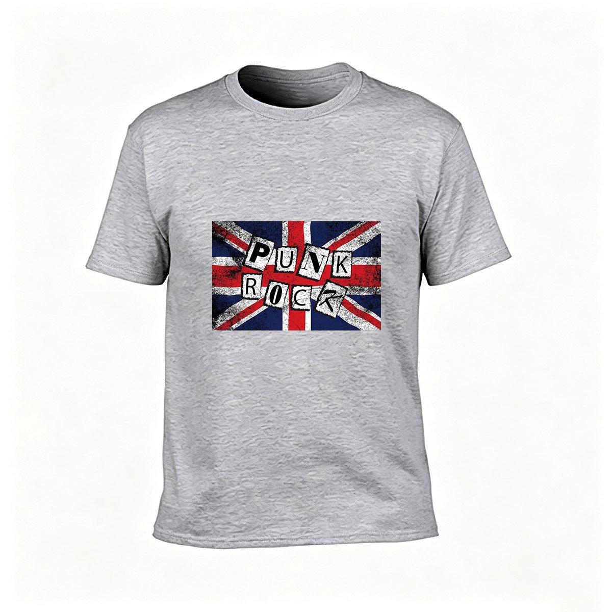Punk Rock UK Flag Men's T-Shirt Gift for Music Fans - Image 3